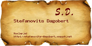 Stefanovits Dagobert névjegykártya